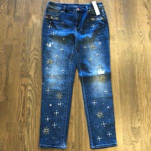 NWT Chico’s So Slimming Girlfriend Ankle Jeans
